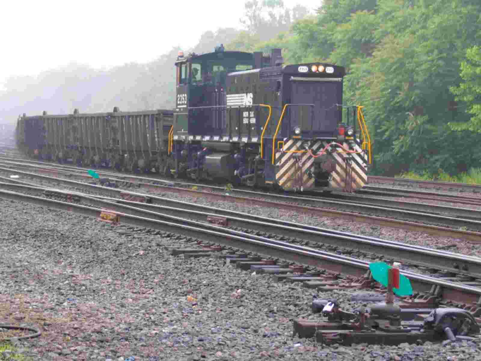 Switching locomotive at Abrams Yard
        Image © Frederick Monsimer